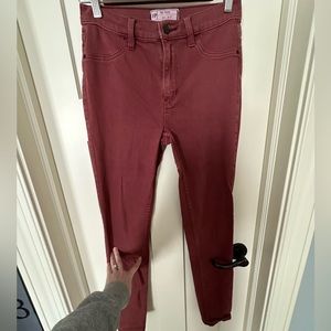 Free People Rust colored skinny jeans, size 27